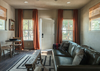 rustic treehouse indoors at hawkins hope ranch